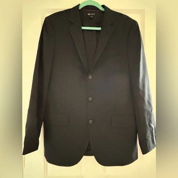 J. Crew Aldridge navy jacket Italian wool size 40R - Picture 1 of 8
